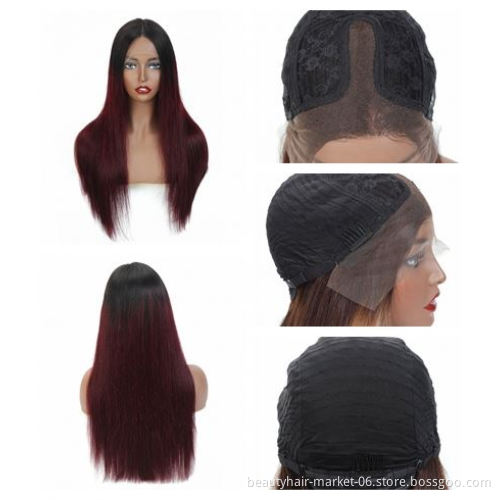 Afro Kinky Straight Hair Wigs Yaki Afro Kinky Straight Lace Front Human Hair Wigs Afro Kinky Straight Wigs For Black Women
